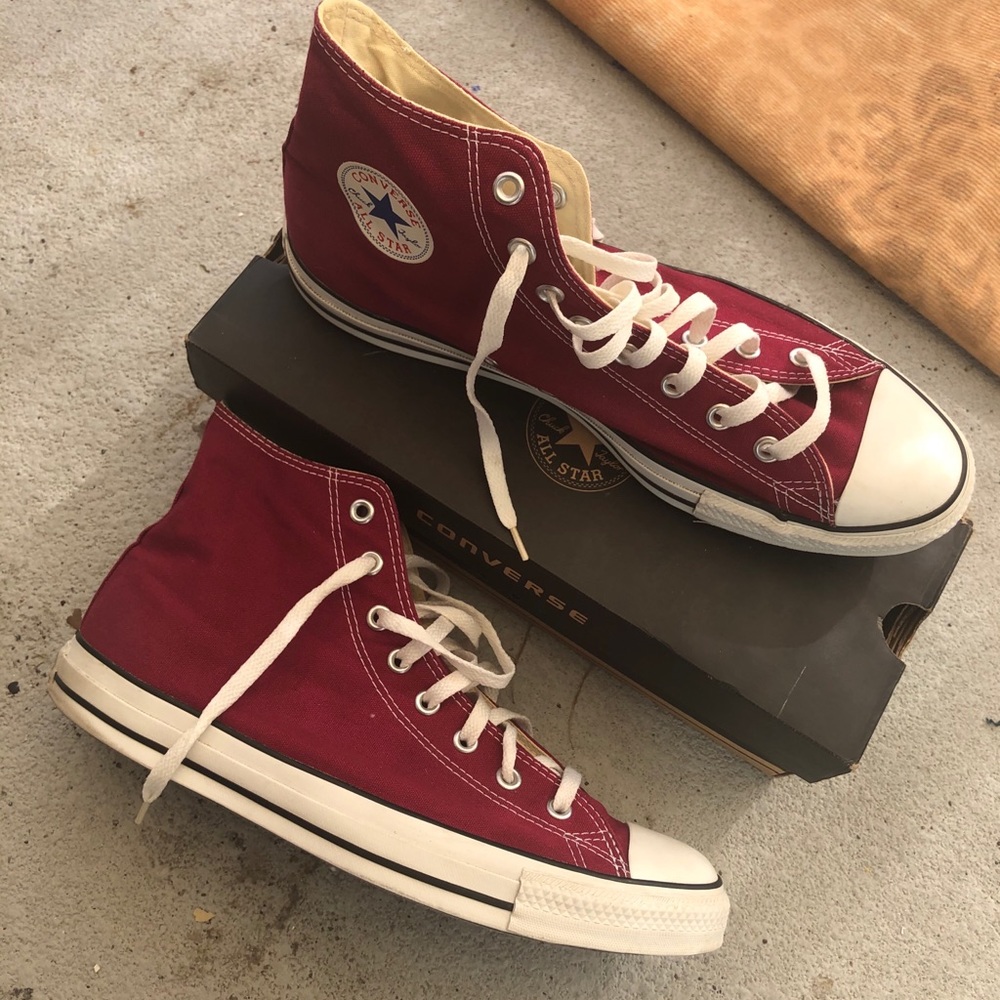 Converse All Star High Tops (Maroon/Burgundy)